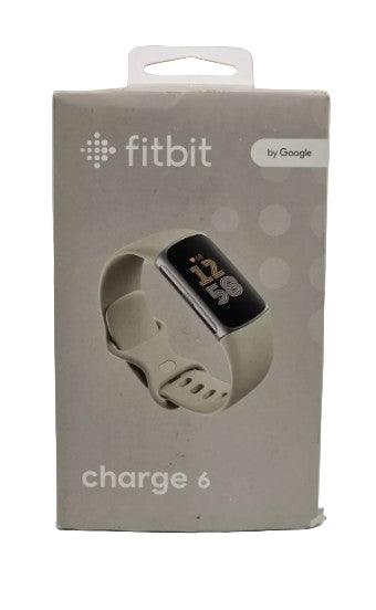 Wholesale-Fitbit GA05185-EU Charge 6 Advanced Fitness & Health Tracker - Porcelain EU-Fitness Tracker-Electro Vision Inc
