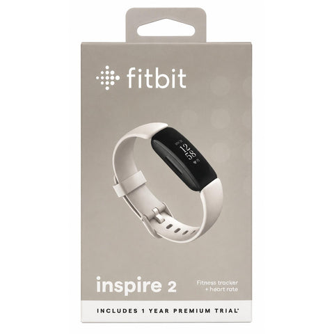 Wholesale-Fitbit Inspire 2 Health & Fitness Tracker One Size (S & L Bands Included) - White-Smart watch-Electro Vision Inc