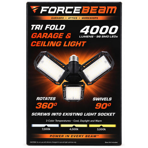 Farpoint FLFB44006 LED Garage Light 4000 Lumens 3 Blade