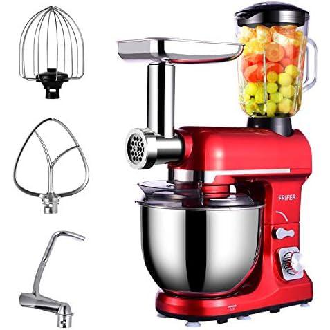 Wholesale-Frifer Electric SM1508BM-Red Multifunction Food Mixer-Food Mixers & Blenders-Electro Vision Inc
