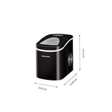 Wholesale-Frigidaire EFIC128 - 26 lb Retro Bullet Ice Maker, Black, EFIC128-Ice Maker-Electro Vision Inc