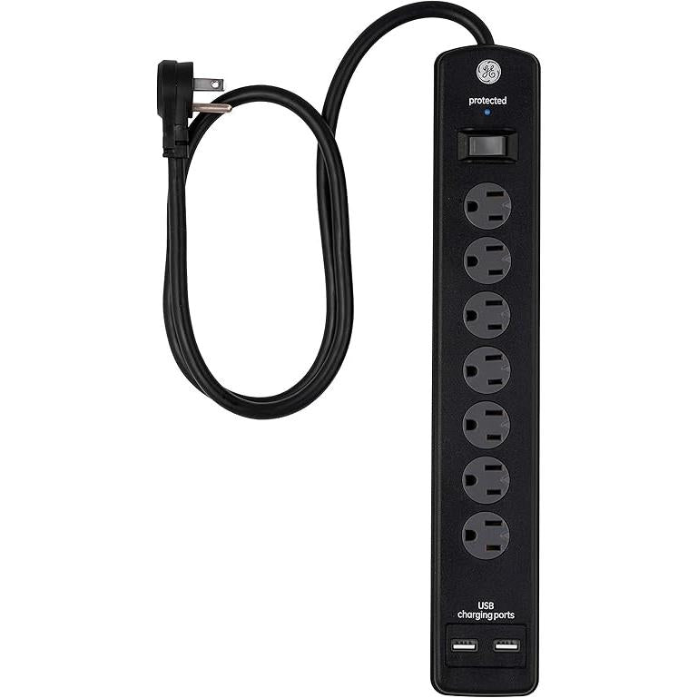 Wholesale-GE 336647 Surge Protector with USB 1300 Joules 6 Outlets-Surge Protector-Electro Vision Inc