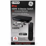 Wholesale-GE 46410 HDMI 4-Port Switch with 4-Device Universal Remote Control-HDMI-Electro Vision Inc
