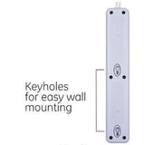 Wholesale-GE 46867 Surge Protector W/ 6 Outlets 620J 2ft Cord 2pk - White-Surge Protector-Electro Vision Inc