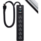 Wholesale-GE 47224 Surge Protector 6-Outlet Extension Cord 3 ft-Surge Protector-Electro Vision Inc