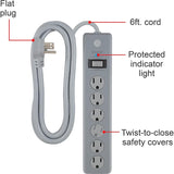 Wholesale-GE 61340 Surge Protector 6-Outlet, 6 Ft Extension Cord-Extension Cord-Electro Vision Inc