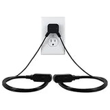 Wholesale-GE 69345 Twin Extension Cord Power Strip 6 ft-Power Strip-Electro Vision Inc