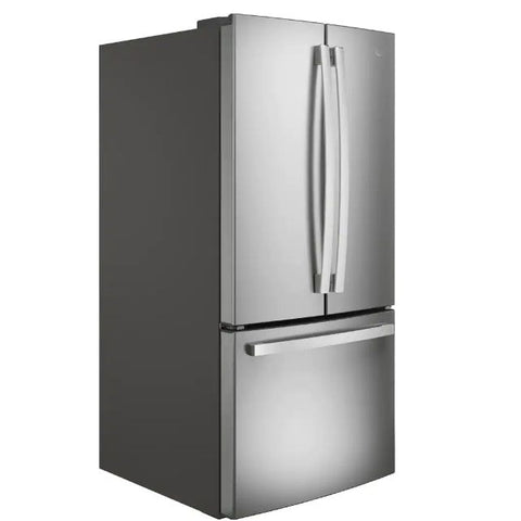 Wholesale-GE GNE25JYKFS - 24.7 cu. ft. French Door Refrigerator - Stainless Steel-Refrigerator-Electro Vision Inc