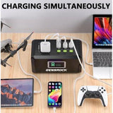Wholesale-GENSROCK Power Portable Power Station, 88Wh Solar Generator, Lithium Battery Power Bank with 110V/150W Peak AC Outlet-Power Station-Electro Vision Inc