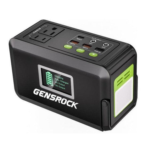 Wholesale-GENSROCK Power Portable Power Station, 88Wh Solar Generator, Lithium Battery Power Bank with 110V/150W Peak AC Outlet-Power Station-Electro Vision Inc