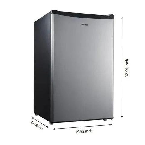 Wholesale-Galanz GL43S5 Single Door Mini Fridge, Stainless Steel - 4.3 Cu ft-Electro Vision Inc