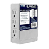 Wholesale-Geek Tek GT-GTWA6012 - 6-Outlet Wall Tap with Surge Protection-Electro Vision Inc