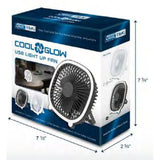 Wholesale-Geek Tek UF100 Cool 'N' Glow Light Up USB Fan with Stand-Portable Foldable Fan-Electro Vision Inc