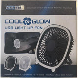 Wholesale-Geek Tek UF100 Cool 'N' Glow Light Up USB Fan with Stand-Portable Foldable Fan-Electro Vision Inc
