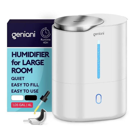 Wholesale-Geniani Huron Humidifier 4L - White-Humidifier-Electro Vision Inc