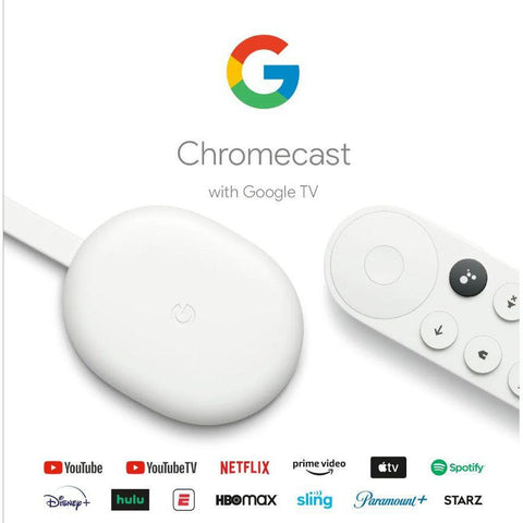 Wholesale-Google Chromecast with Google TV (HD) - Snow-Media Player-Electro Vision Inc