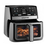Wholesale-Gourmia GAF836-Gray Digital Window Air Fryer with 8 One-Touch Cooking Functions 8 Qt - Gray-Air Fryer-Electro Vision Inc