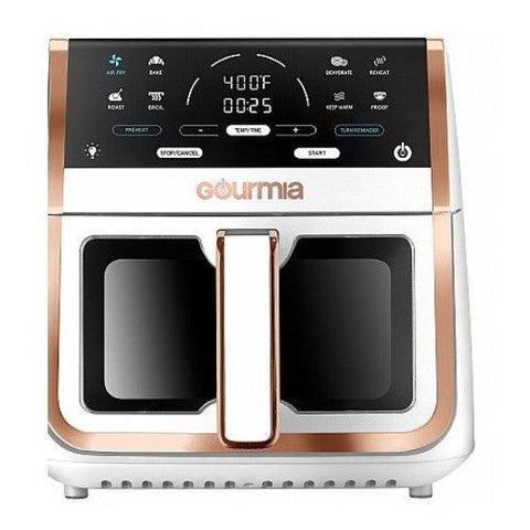 Wholesale-Gourmia GAF836-White Digital Window Air Fryer with 8 One-Touch Cooking Functions 8 Qt - White-Air Fryer-Electro Vision Inc