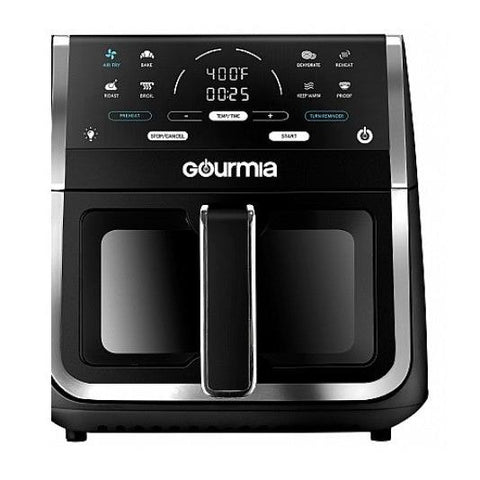 Wholesale-Gourmia GAF836BK Digital Window Air Fryer with 8 One-Touch Cooking Functions 8 Qt - Black-Air Fryer-Electro Vision Inc