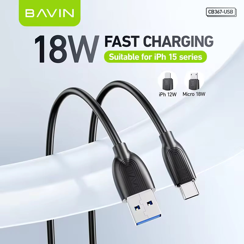 BAVIN CB367 OEM ODM Wholesale CB367 1m 12W Fast Charging Cable
