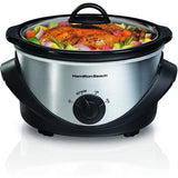 Wholesale-HAMILTON BEACH 33141 4 QT.SLOW COOKER-Slow Cookers-Electro Vision Inc