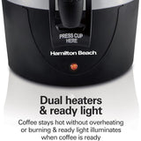 Wholesale-HAMILTON BEACH 45 CUPS COFFEE URN 40521-Coffee Dispenser-Electro Vision Inc
