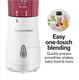 Wholesale-HAMILTON BEACH 51101 PERSONAL PORTABLE BLENDER W TRAVEL LID-Blender-Electro Vision Inc