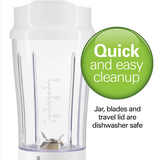Wholesale-HAMILTON BEACH 51101 PERSONAL PORTABLE BLENDER W TRAVEL LID-Blender-Electro Vision Inc