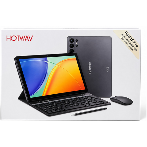 Wholesale-HOTWAV Pad 15 Pro 128GB Tablet with Keyboard, Mouse & Stylus - SIM Tablet-Tablet-Electro Vision Inc