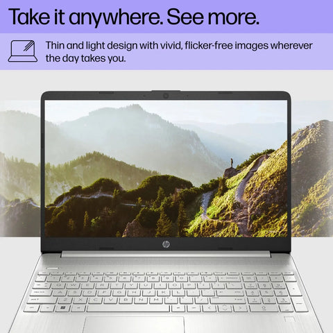 Wholesale-HP 15-dy5131wm Laptop, FHD, i3-1215U, 8GB, 256GB SSD, Natural Silver, Win 11-Electro Vision Inc