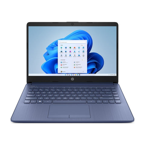 Wholesale-HP Stream 14" Laptop, Intel Celeron N4120, 4GB RAM, 64GB eMMC, Blue, Windows 11 (S mode) with Office 365 1-yr, 14-cf2111wm-Laptop-Electro Vision Inc