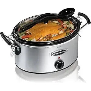 Wholesale-Hamilton 33162 Beach 6 Quart Stainless Steel Cooker-Electro Vision Inc