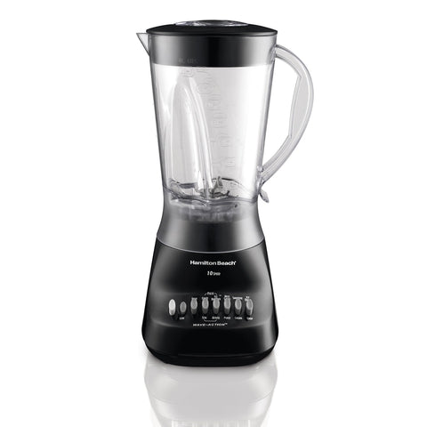 Wholesale-Hamilton Beach 10 Speed Plastic Jar Blender Black 50163-Blender-Electro Vision Inc