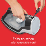 Wholesale-Hamilton Beach 14289F Nonstick Retractable Cord / Auto Shut-off Iron (Black)-Iron-Electro Vision Inc