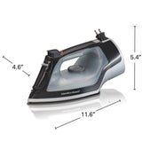 Wholesale-Hamilton Beach 14289F Nonstick Retractable Cord / Auto Shut-off Iron (Black)-Iron-Electro Vision Inc