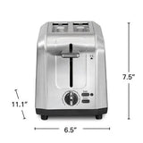 Wholesale-Hamilton Beach 22714-R/B Metal Toaster - CERTIFIED REFURBISHED-Toaster-Electro Vision Inc