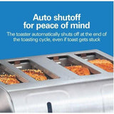 Wholesale-Hamilton Beach 24714-R/B Metal Toaster with Extra-Wide Slots 4 Slice - CERTIFIED REFURBISHED-Toaster-Electro Vision Inc