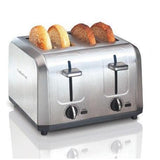 Wholesale-Hamilton Beach 24714-R/B Metal Toaster with Extra-Wide Slots 4 Slice - CERTIFIED REFURBISHED-Toaster-Electro Vision Inc