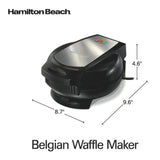 Wholesale-Hamilton Beach 26072G Belgian Style Waffle Maker-Electro Vision Inc