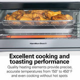 Wholesale-Hamilton Beach 31416-R/B Air Fryer 6 Slice Toaster Oven - CERTIFIED REFURBISHED-Air Fryer Oven-Electro Vision Inc