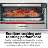 Wholesale-Hamilton Beach 31418-R/B Air Fryer Countertop 6 Slice Toaster Oven - CERTIFIED REFURBISHED-Air Fryer Oven-Electro Vision Inc