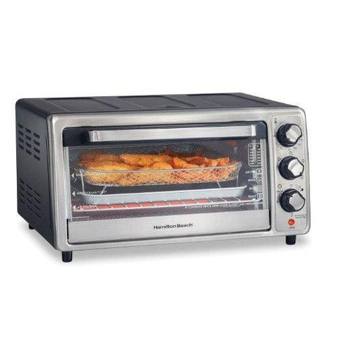 Wholesale-Hamilton Beach 31418-R/B Air Fryer Countertop 6 Slice Toaster Oven - CERTIFIED REFURBISHED-Air Fryer Oven-Electro Vision Inc
