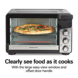 Wholesale-Hamilton Beach 31460-R/B XL Toaster Oven with Air Fry - CERTIFIED REFURBISHED-Toaster Oven-Electro Vision Inc