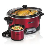 Wholesale-Hamilton Beach 33573 Programmable 7-Quart Slow Cooker Red-Electro Vision Inc