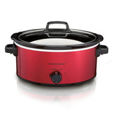 Wholesale-Hamilton Beach 33666 Slow Cooker 6 Quarts- Red-Slow Cooker-Electro Vision Inc