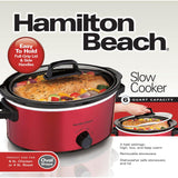 Wholesale-Hamilton Beach 33666 Slow Cooker 6 Quarts- Red-Slow Cooker-Electro Vision Inc