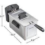 Wholesale-Hamilton Beach 35220 Electric Deep Fryer - 12 Cup-Deep Fryer-Electro Vision Inc