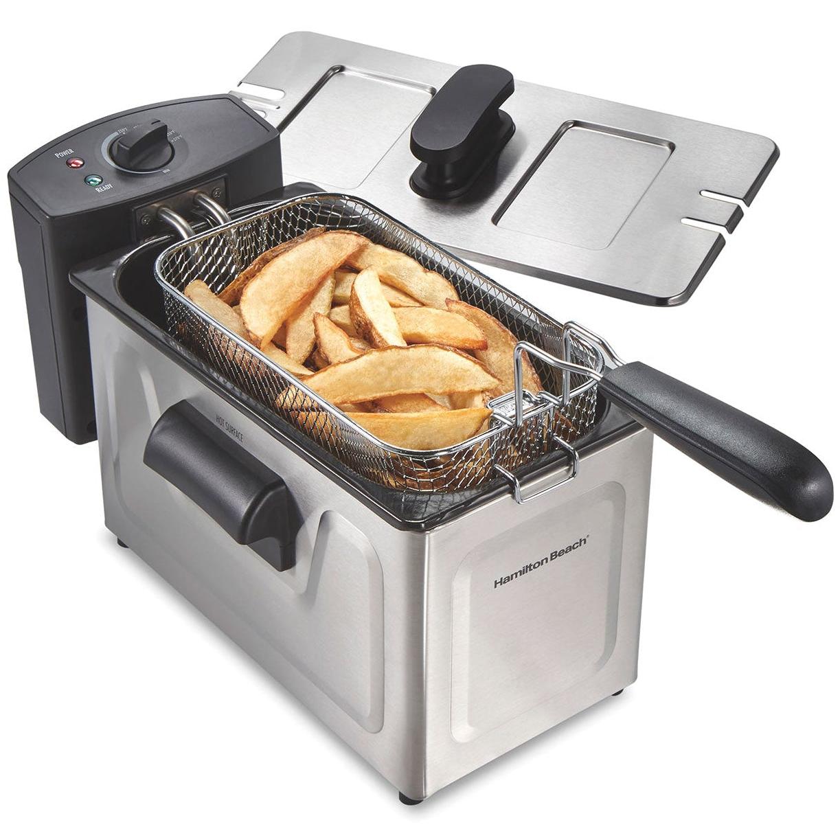 Wholesale-Hamilton Beach 35220 Electric Deep Fryer - 12 Cup-Deep Fryer-Electro Vision Inc