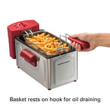 Wholesale-Hamilton Beach 35326 Deep Fryer - 8 Cup - Red-Deep Fryer-Electro Vision Inc