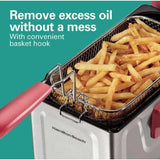 Wholesale-Hamilton Beach 35336G Electric Deep Fryer with Basket 8 Cup-Deep Fryer-Electro Vision Inc